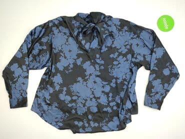 niebieskie sukienki plus size: Women's blouse, size 2XL (EU 44) — 2