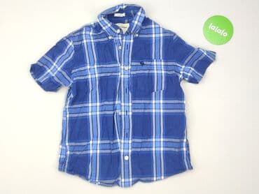 Kids' Clothes: Shirt 10 years, condition - Very good, pattern - Cell, color - Blue — 2