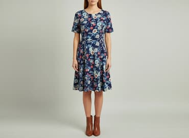 granatowa sukienka na wesele plus size: Сукня жіноча, розмір M — 1