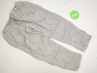 spódnico spodnie lniane: Spodnie materiałowe damskie, rozmiar L — 3