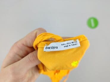 jaki kolor rajstop do złotej sukienki: Bershka, Sukienka damska, M — 4