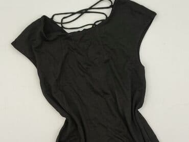 reserved czarna sukienka z bufiastymi rękawami: Reserved, Women`s dress, size M — 1