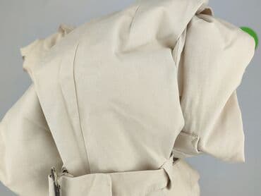 beżowy trencz i sukienka: Zara, Trencz damski, rozmiar L — 5