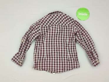 skarpety repliki: Shirt 4-5 years, condition - Very good, pattern - Cell, color - Claret — 3