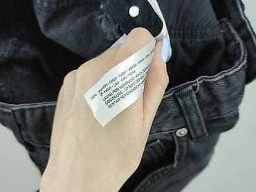 czarne cargo pull and bear: Bershka, Szorty damskie, rozmiar S — 5