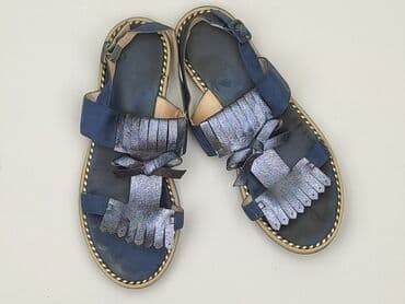 sandały srebrne badura: Sandals for women, size 41 — 1