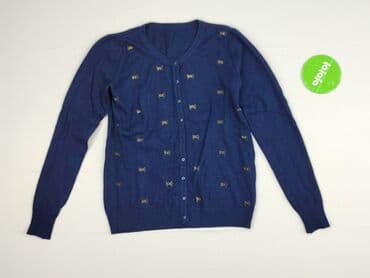 sweter w paski z serduszkiem: Kardigan damski, S — 2