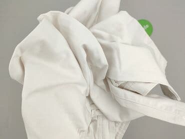 biale szerokie jeansy: Jeansy damskie, rozmiar XS — 4