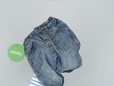 sukienka o kroju marynarki h: Denim pants, 9-12 months, condition - Very good — 5