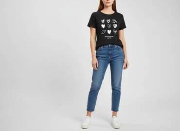 sinsay t shirty damskie: Sinsay, T-shirt damski, rozmiar L — 6