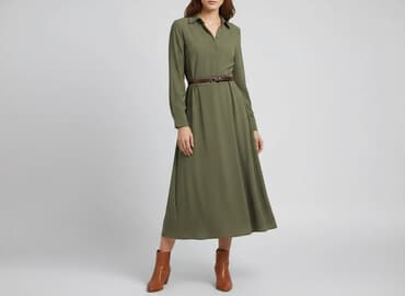 reserved sukienka butelkowa zieleń: RAINBOW, Sukienka damska, rozmiar S — 6