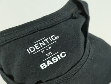 koszulka all black: IDENTIC, T-shirt for men, size 2XL — 5