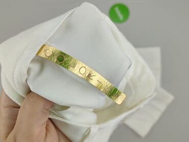 biala marynarka do sukienki: Spodnie materiałowe damskie, rozmiar L — 4