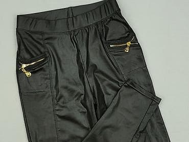 and jeggings: Legginsy Ze skóry ekologicznej damskie, rozmiar L — 1