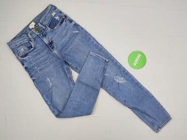 srebrne sandały reserved: River Island, Jeansy damskie, M — 2