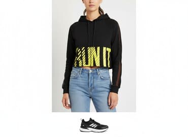 bluzy piłkarskie: Bluza z kapturem damska, rozmiar XS — 1