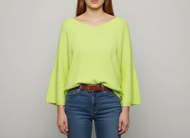 neonowy sweter zara: Sweter damski, rozmiar One size — 1