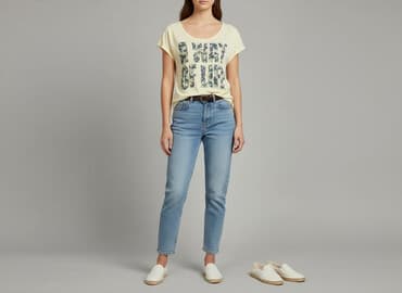 długie t shirty z nadrukiem: T-shirt damski, rozmiar S — 1