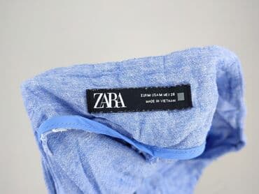 woskowane legginsy z wysokim stanem zara: Zara, Spodnie materiałowe damskie, rozmiar M — 4