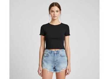 kamizelka damska krótka h m: H&M Divided, Top damski, rozmiar 2XS — 6