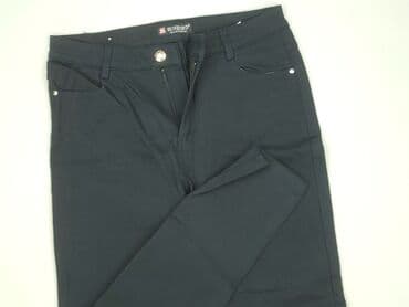 jeansy damskie podarte: Material trousers for women, size S (EU 36) — 1