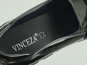 klapki pitbull 43: Czarne mokasyny damskie Vinceza - Model: mokasyny na masywnej — 7