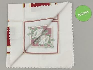Pokrowce: Obrus 78 x 78, kolor - Biały, stan - Bardzo dobry — 3