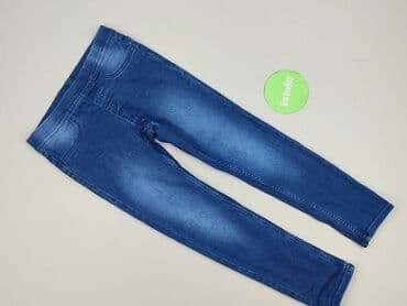 jeansy niemowlęce dla dziewczynki: Spodnie jeansowe, Y.F.K., 9 lat, 128/134, stan - Bardzo dobry — 2