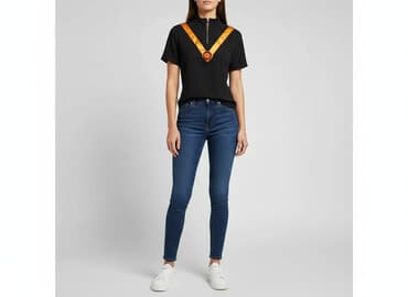 pomarańczowa marynarka mohito: Bluzka damska, rozmiar S — 5