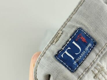 szare szerokie jeansy: Trussardi Jeans, Jeansy damskie, rozmiar S — 4