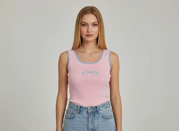 koszulka na ramiączkach jedwabna: T-shirt damski, rozmiar S — 5