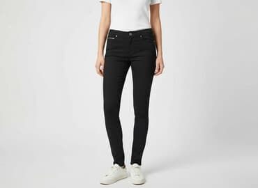 cekinowe spodnie h m: H&M, Jeansy damskie, rozmiar S — 6