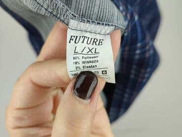 niebieska spódnice plisowane: Spódnica damska, XL — 4