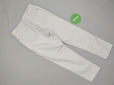 biale szerokie jeansy: Denim Collection, Jeansy damskie, rozmiar M — 3