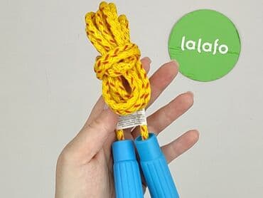 Other sports & leisure products: Skakanka z żółtym sznurem i niebieskimi uchwytami, idealna do ćwiczeń — 3