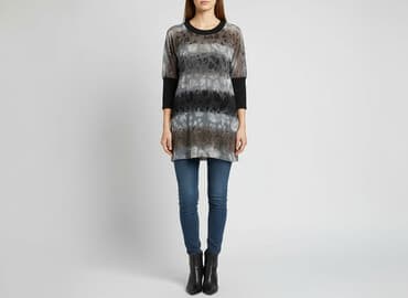 eleganckie bluzki czarne: Sukienka damska, rozmiar L — 6