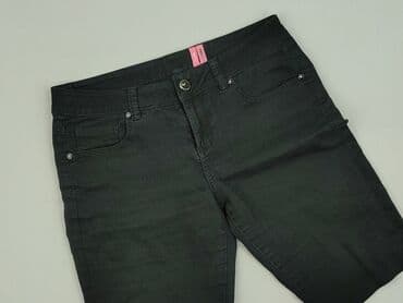 krótkie spodenki damskie jeansowe czarne: Szorty damskie, rozmiar S — 1