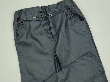 włoskie ubrania plus size: Material trousers for women, size 4XL — 2