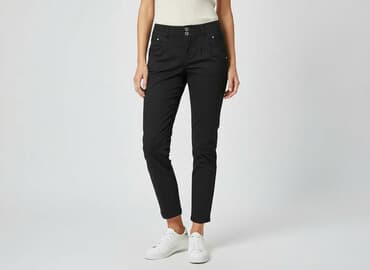 dżinsy czarne: Colours of the World, Spodnie materiałowe damskie, rozmiar XS — 6