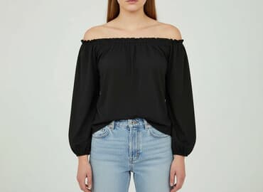 bluzka z odkrytym ramieniem allegro: Bershka, Bluzka damska, rozmiar L — 7