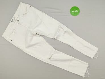 białe cargo bershka: Bershka, Jeansy damskie, rozmiar XL — 2