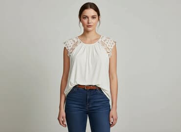biała bluza damska hm: H&M, Bluzka damska, rozmiar 3XL — 7