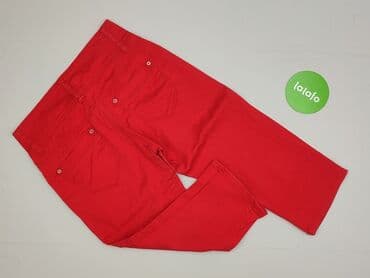 czerwone sandały na słupku ccc: Spodnie 3/4 damskie, M — 3