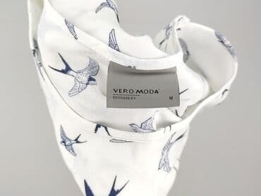 top z piórami czarny: Vero Moda, T-shirt damski, M — 4