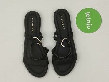 sandały simen na koturnie: Sinsay, Klapki damskie, rozmiar 38 — 2