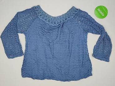 chabrowa bluzki plus size: Bluzka damska, rozmiar L — 2