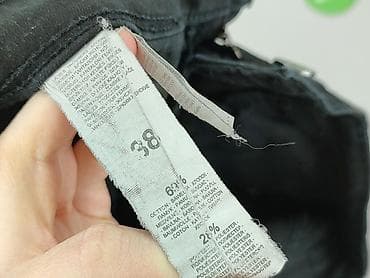 modne leginsy: Spodnie materiałowe damskie, rozmiar M — 5