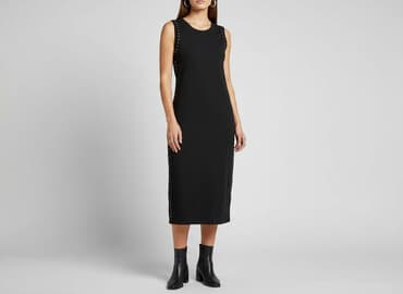 czarna sukienka z długim rękawem sinsay: Sinsay, Sukienka damska, rozmiar S — 6