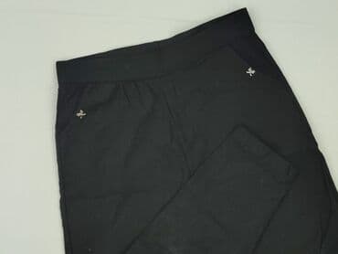 jeansy damskie z kokardkami: Queen, Spodnie materiałowe damskie, rozmiar L — 1