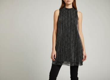 czarna sukienka z długim rękawem sinsay: Sinsay, Sukienka damska, rozmiar S — 6